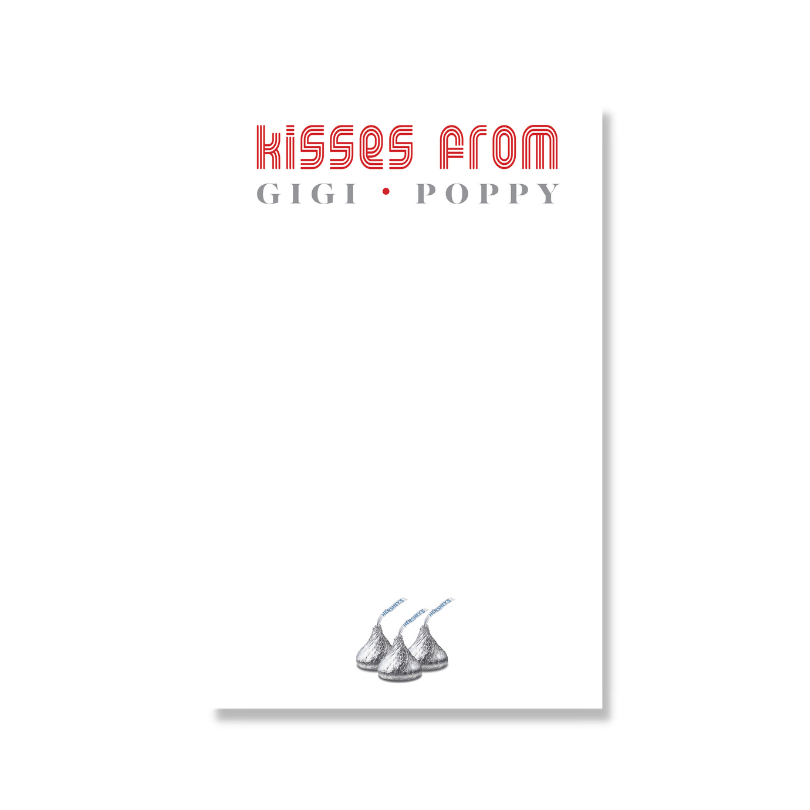 Kisses Blank Notepad