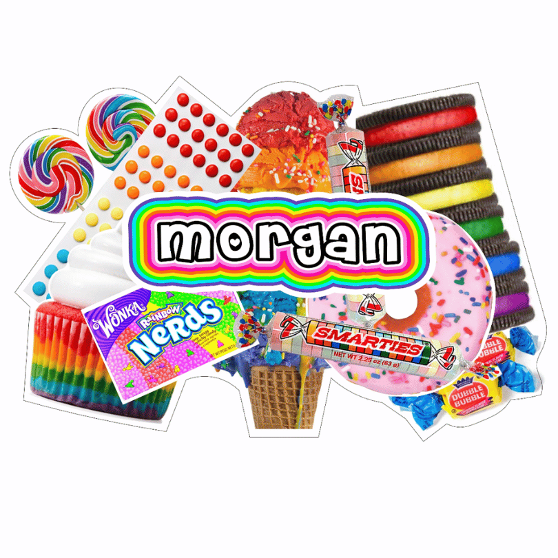 Namedrops- Personalized Cling It Sweets Cut Out