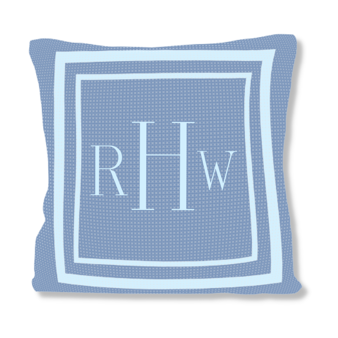 CLASSIC THICK & THIN DOUBLE BORDER PILLOW