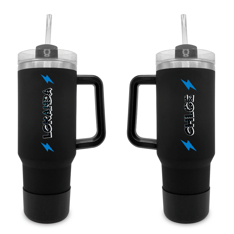 Mini Bolts- 40 0z Tumbler with Handle