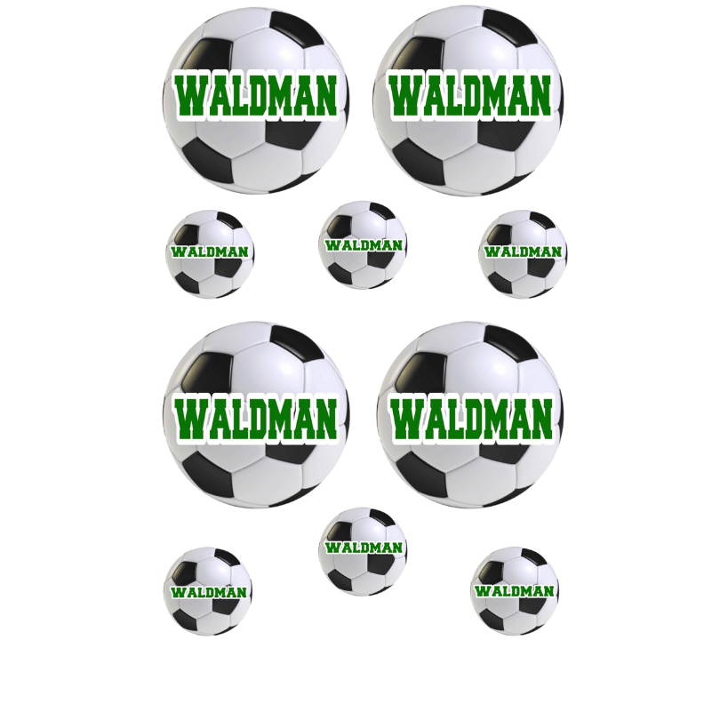 Personalized Cling It Sheet CI-39 Soccer