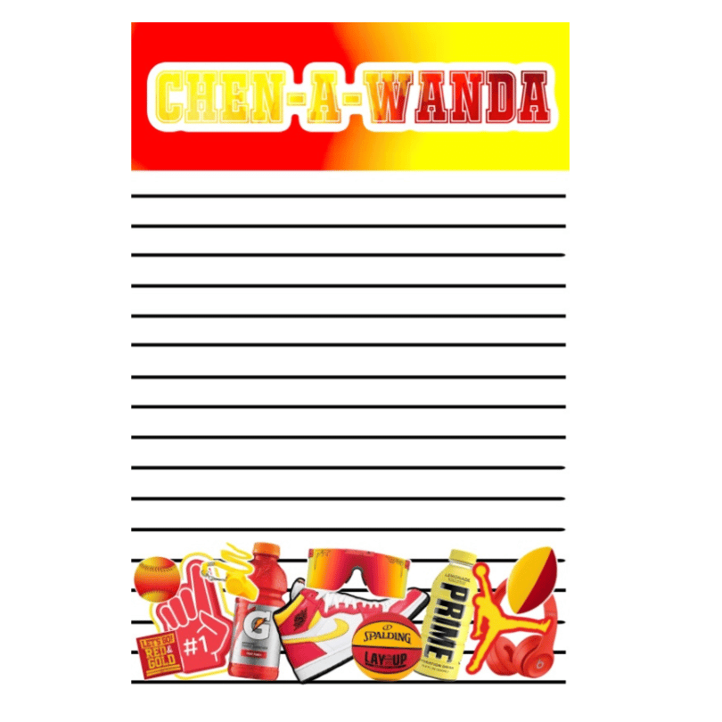 Boys Camp Color Notepad