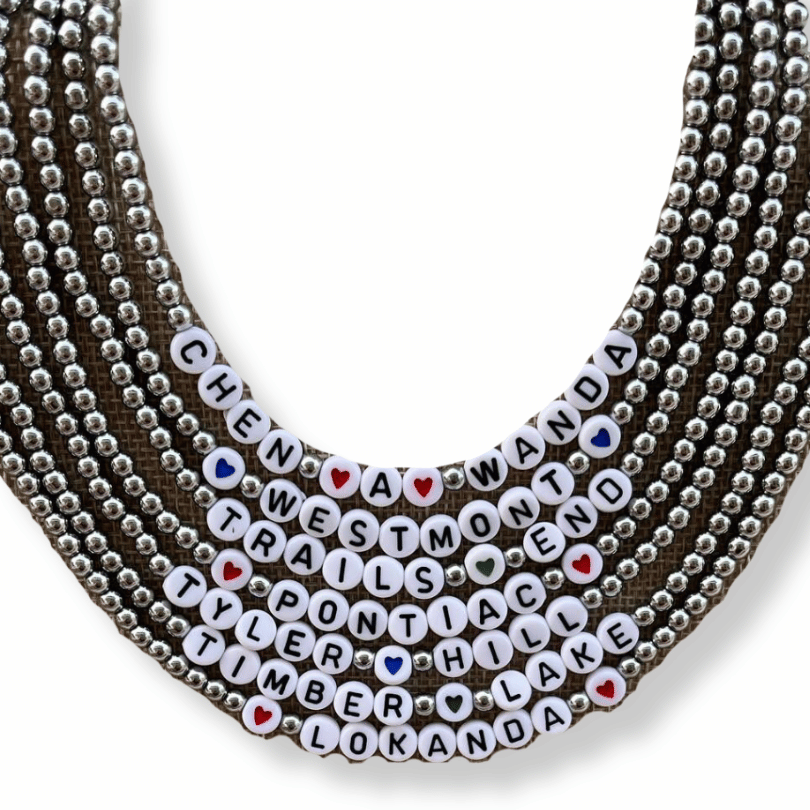 Silver Beaded Camp Necklace