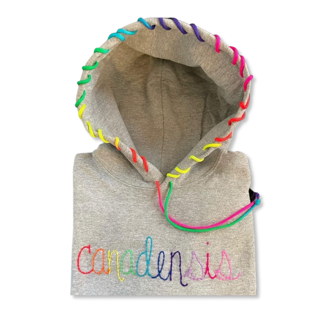 Hand Stitch Rainbow Camp Hoodie Canadensis