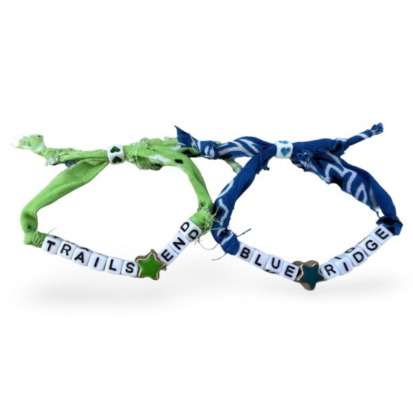 Bandana with Star Bead Adjustable Bracelet