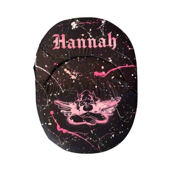 Painted Ombre Angel & Gothic Font Camp Chair