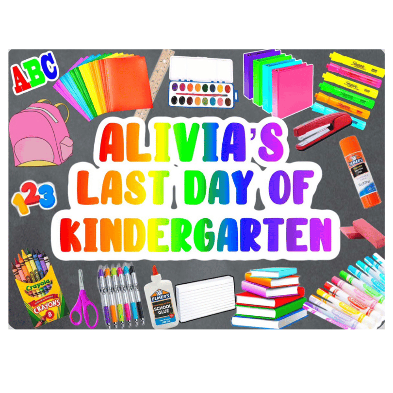 First & Last Day of School Posters - Back to School
