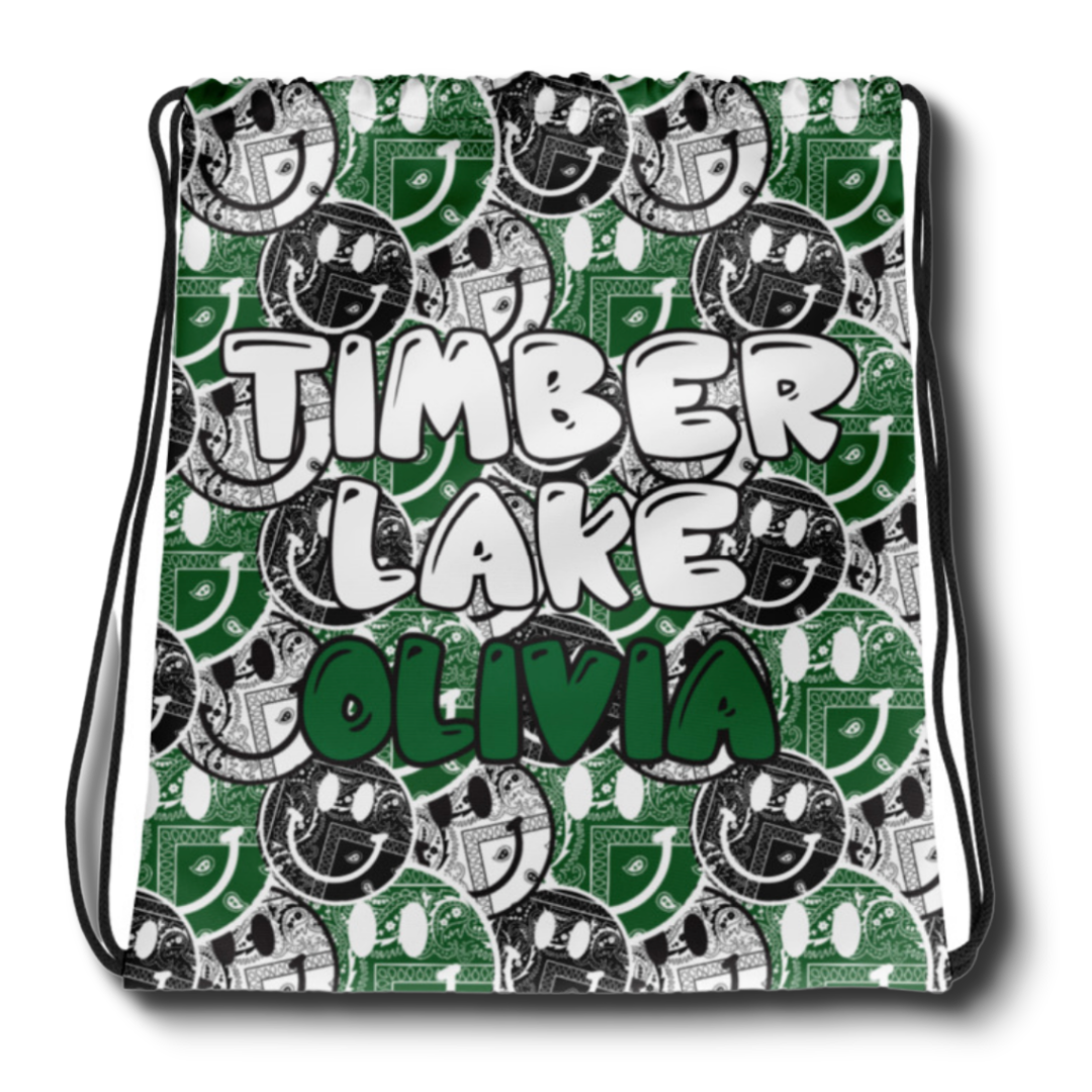 Bandana Smiley Background Personalized Camp String Bag