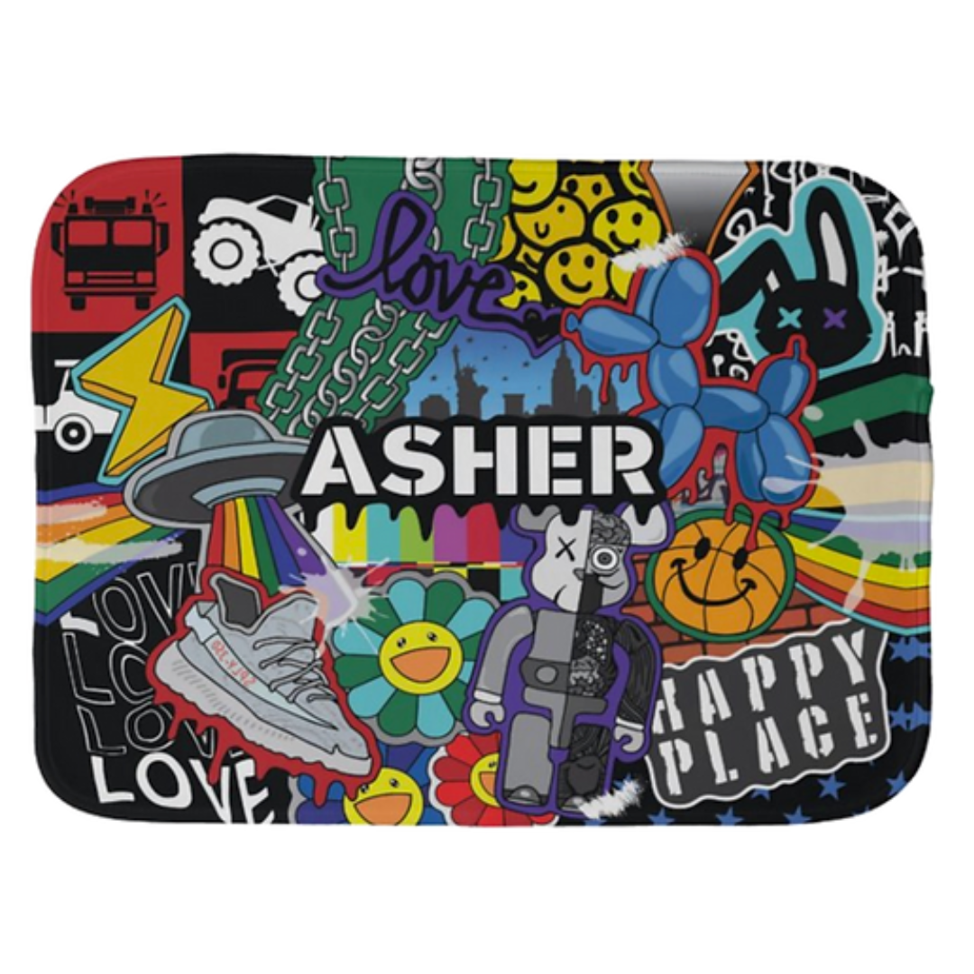 Happy Place Burp Cloth