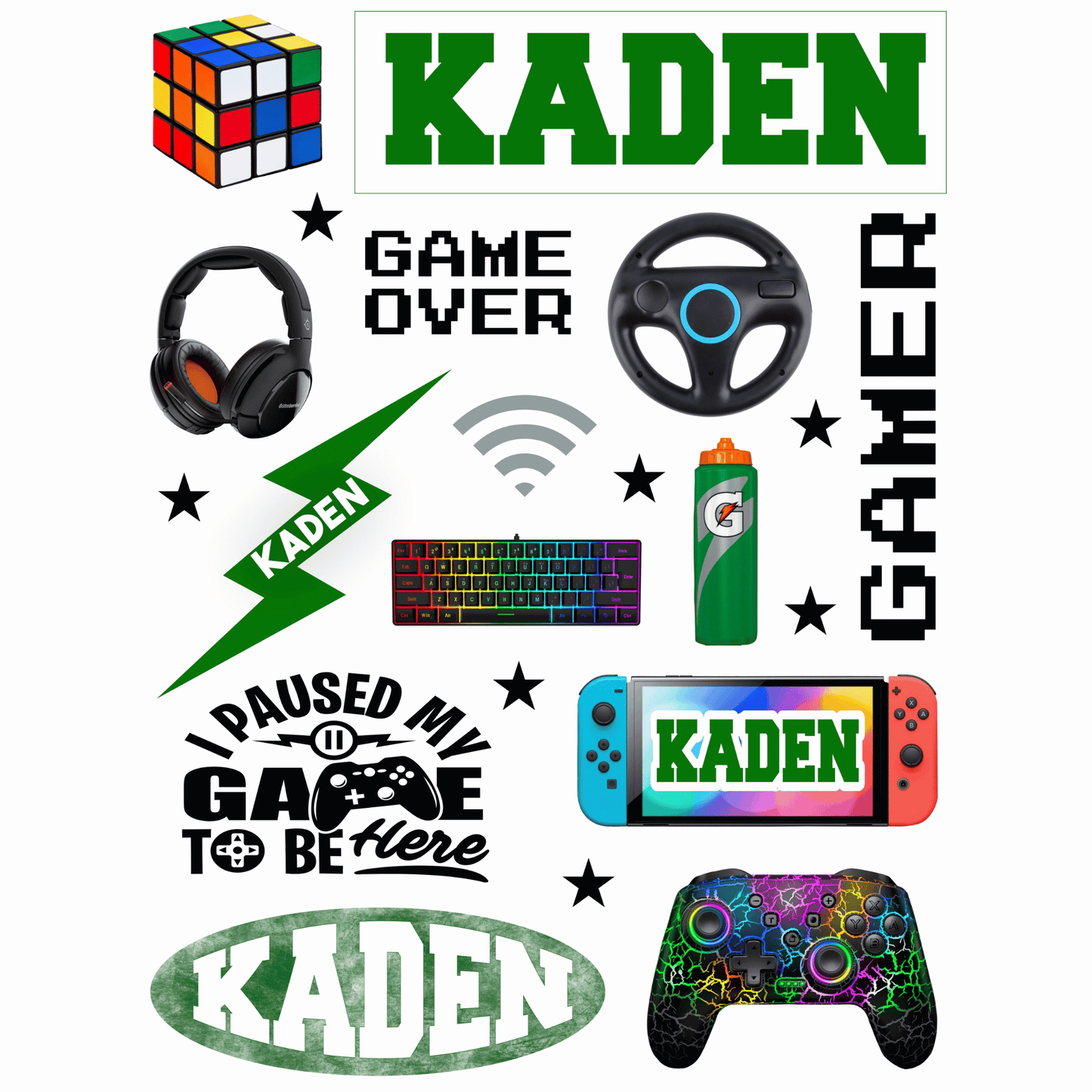 Cling It Sheet - CI 303 Gaming (9 x 12)