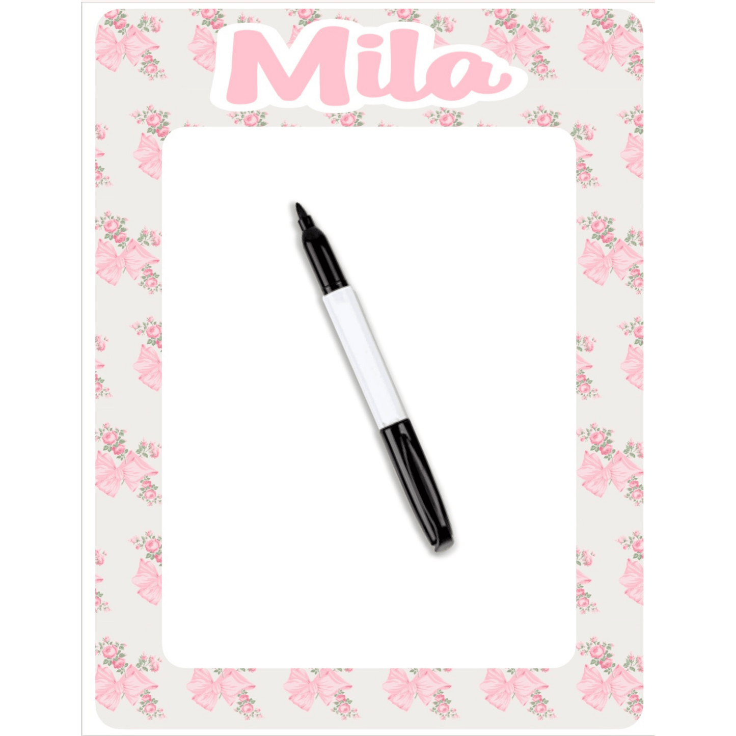 Personalized Laminated Dry Erase Board