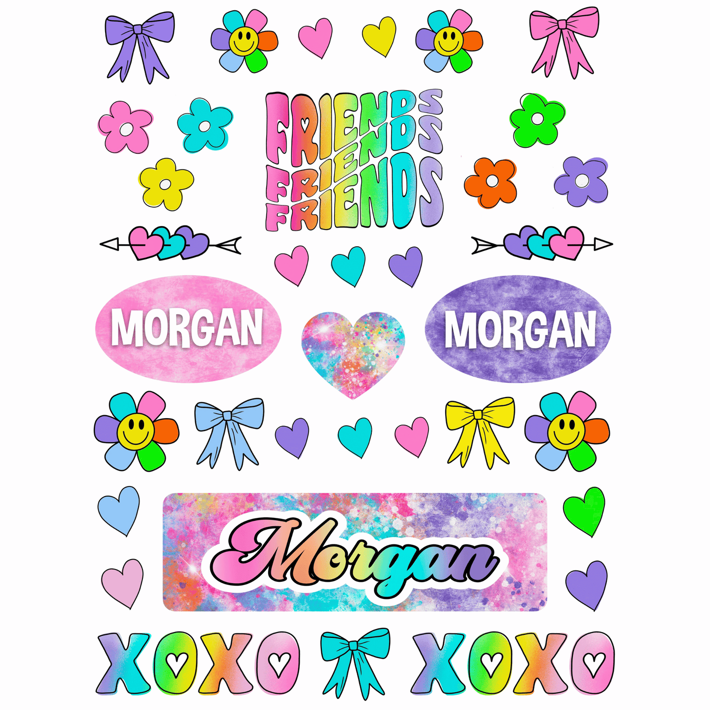 Cling It Sheet - CI 311 Friends (9x12)