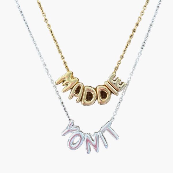 Bubble Lettter Necklace