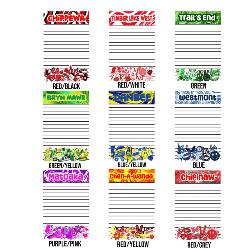 CreateD-Girls Camp Color Notepad Stationery