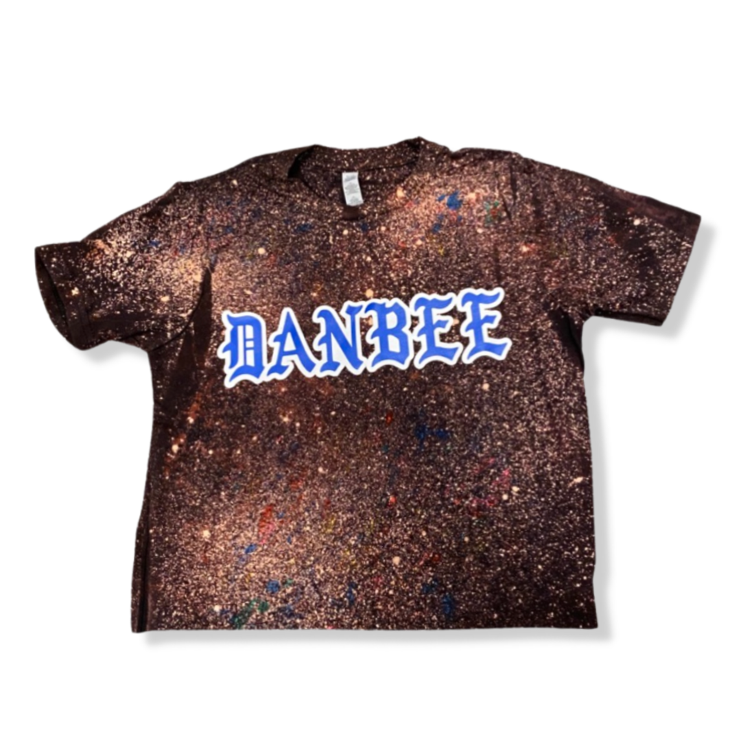 1-FEATURE Splatter _ Bleach Gothic Font Black Camp Shirt