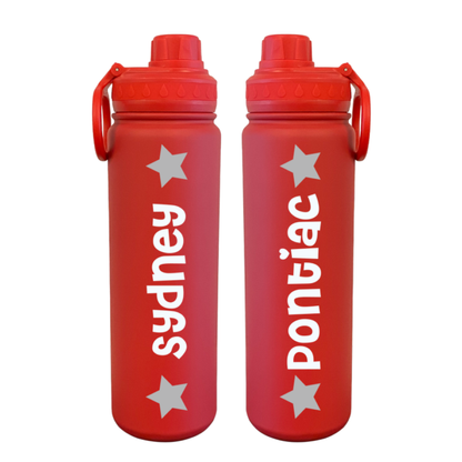 Stars Personalized Water Bottle