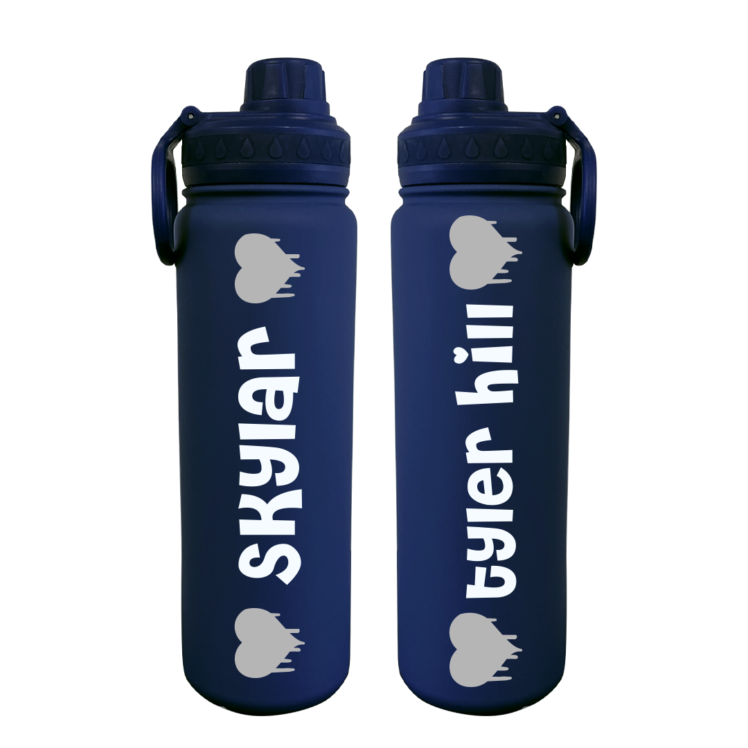 Drippy Hearts Water Bottle