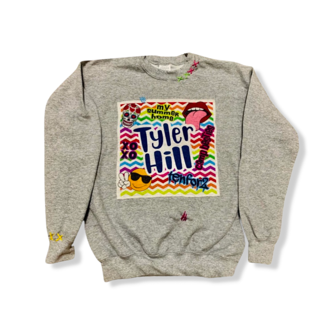 1-FEATURE Wave Combo Patch Camp Sweatshirt