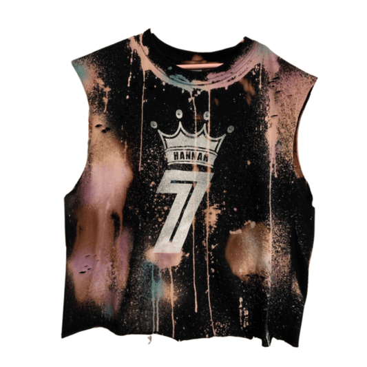 Reverse Tie Dye Birthday Girl Shirt