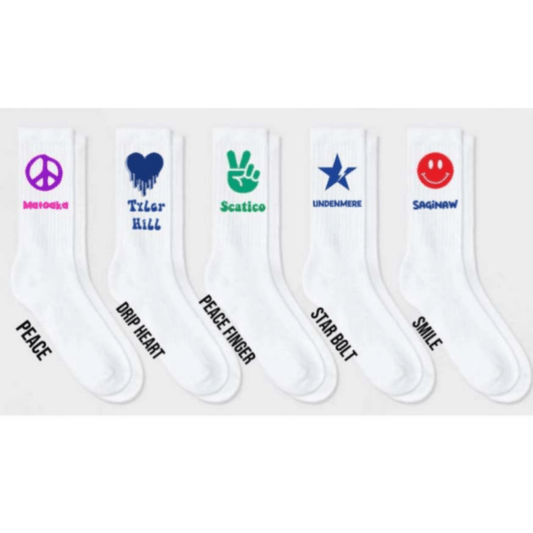 Mid Calf Girls Camp Socks