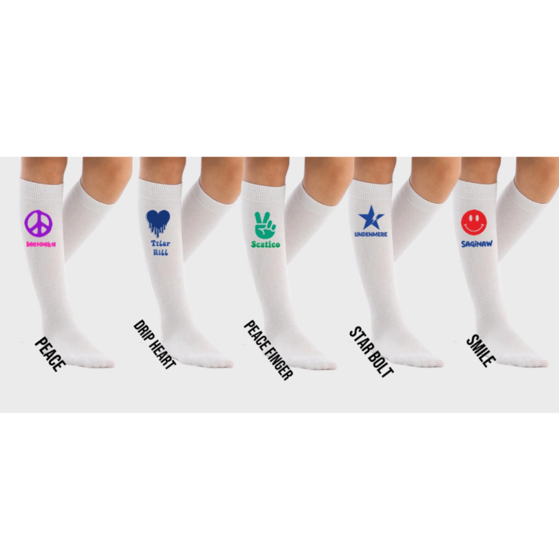Knee Length Girls Camp Socks