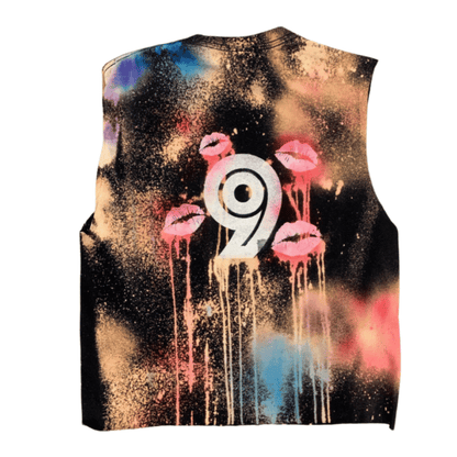 Reverse Tie Dye Birthday Girl Shirt