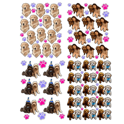 Dog/Face Personalized Sticker Sheet  Create'd