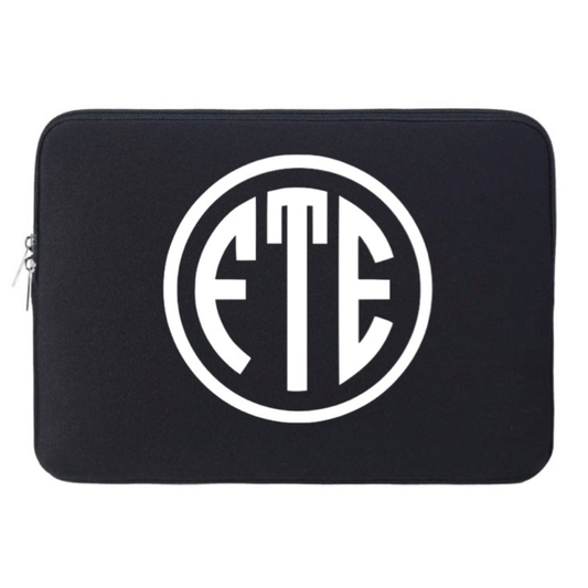 Block Monogram Personalized Laptop Sleeve