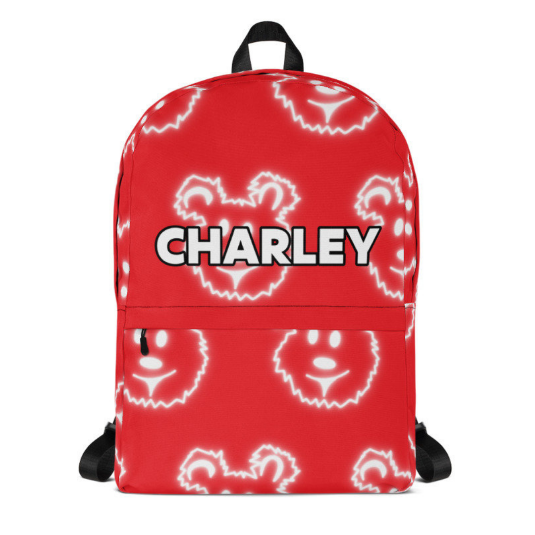 Neon Lights Personalized Camp Backpack