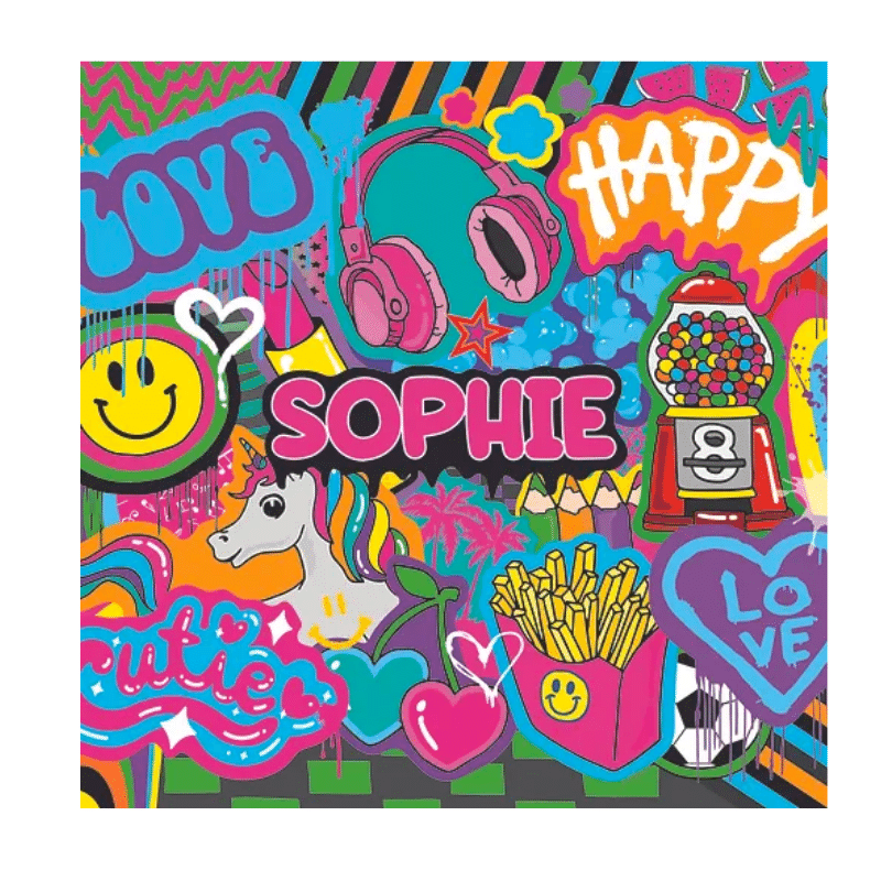 Happy Mode KBS pattern swatch backpack, tote, pouch, laptop sleeve