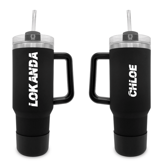 Slashed - 40 0z Tumbler with Handle