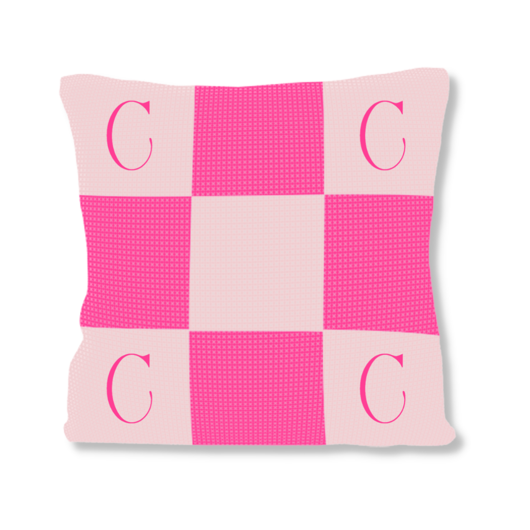 Initials &amp; Blocks Pillow
