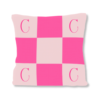 Initials &amp; Blocks Pillow