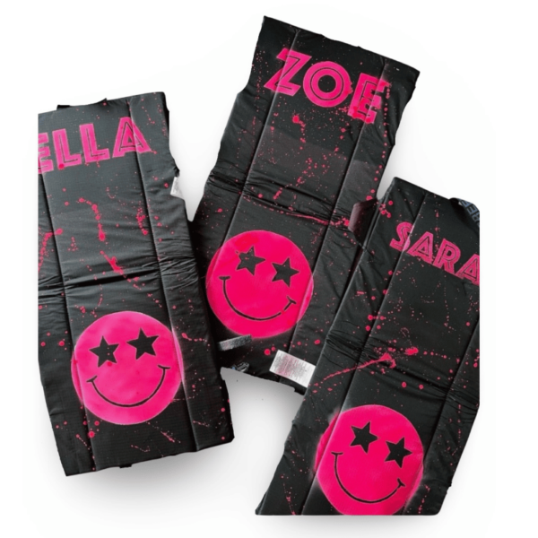 Painted Smiley Face Camp Chair