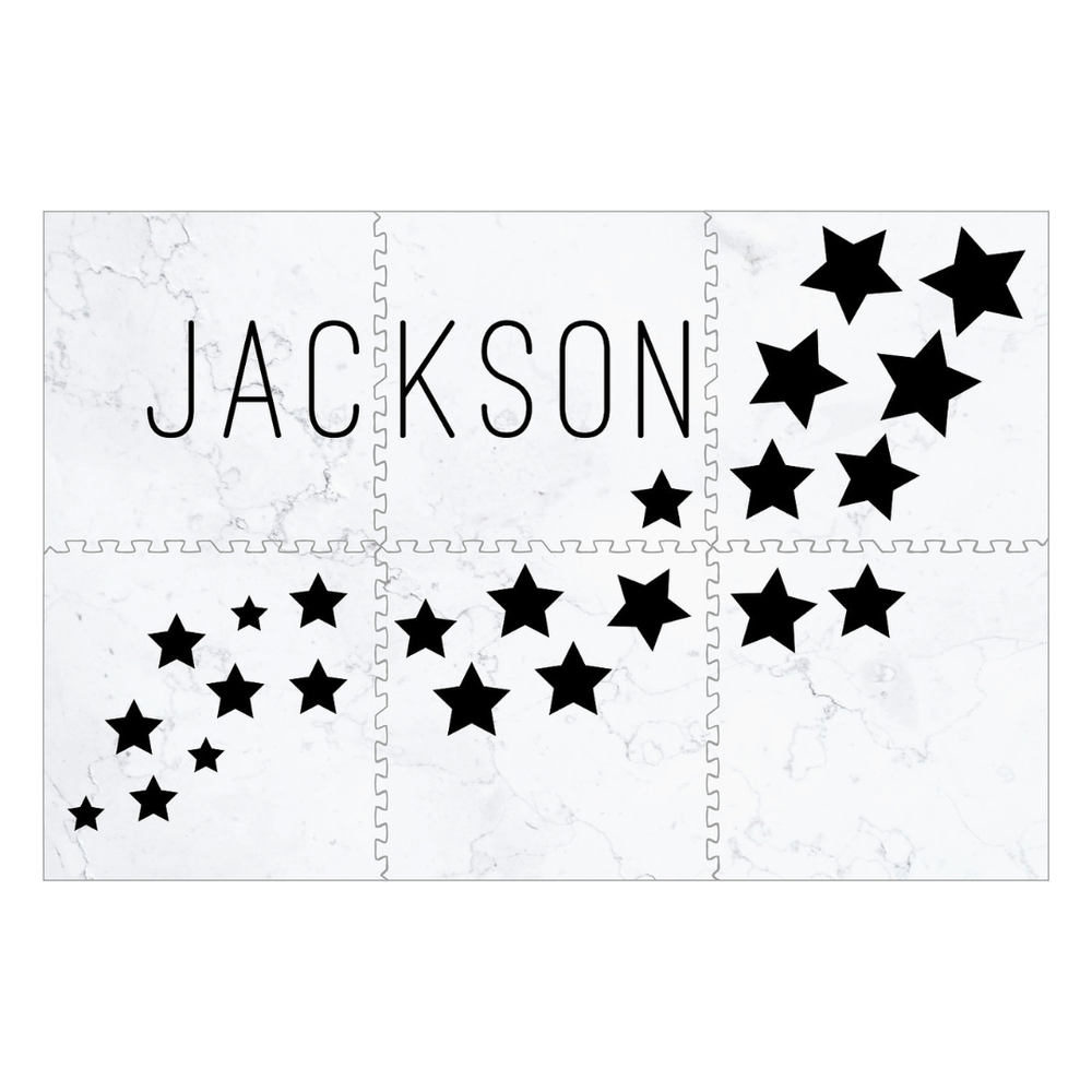 Personalized Playmat - Floating Stars with Marble
