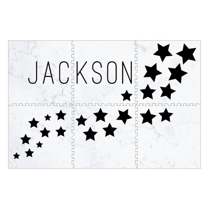 Personalized Playmat - Floating Stars with Marble