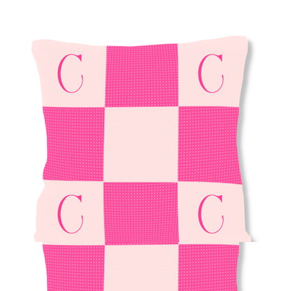 Initials &amp; Blocks Pillow