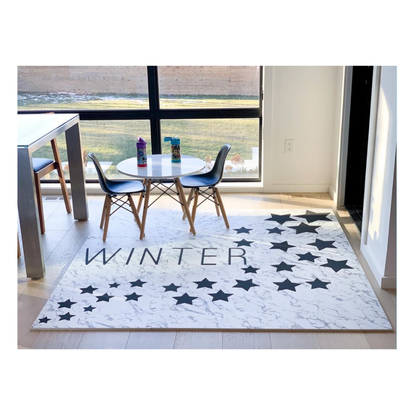 Personalized Playmat - Floating Stars with Marble