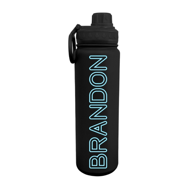 Neon Personalized Water Bottle