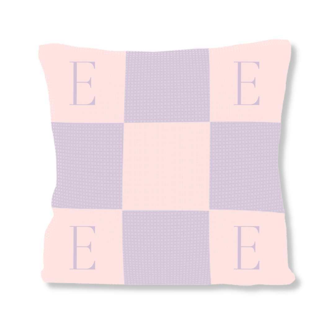 Initials &amp; Blocks Pillow