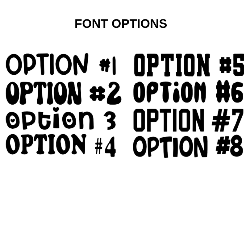 Favorite Things Junk Drawers with Background - Font Options Hustler