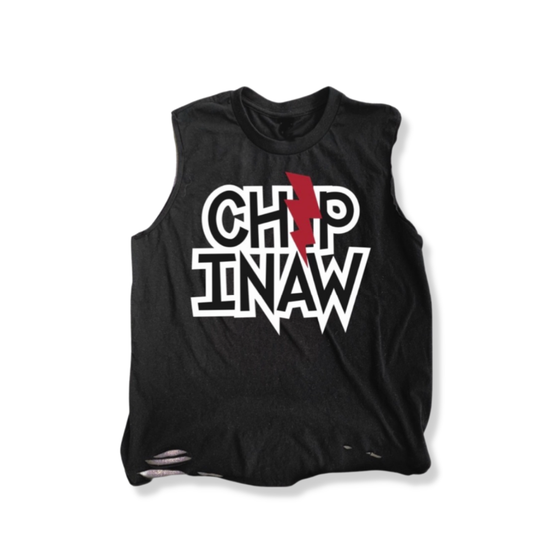 2-Bolt Mid Word Distressed Camp Shirt