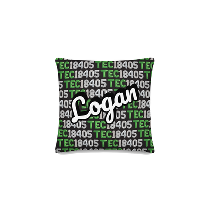 2 Camp Name Balloon Throw Pillow Personalized