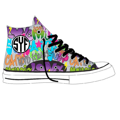 2 Converse Decal (Grafitti pattern)