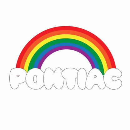 2 Rainbow Decal (Traditional Rainbow Colors_ROYGBIV)