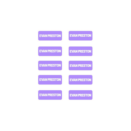 2 Rectangular Clothing _ Accessory Label