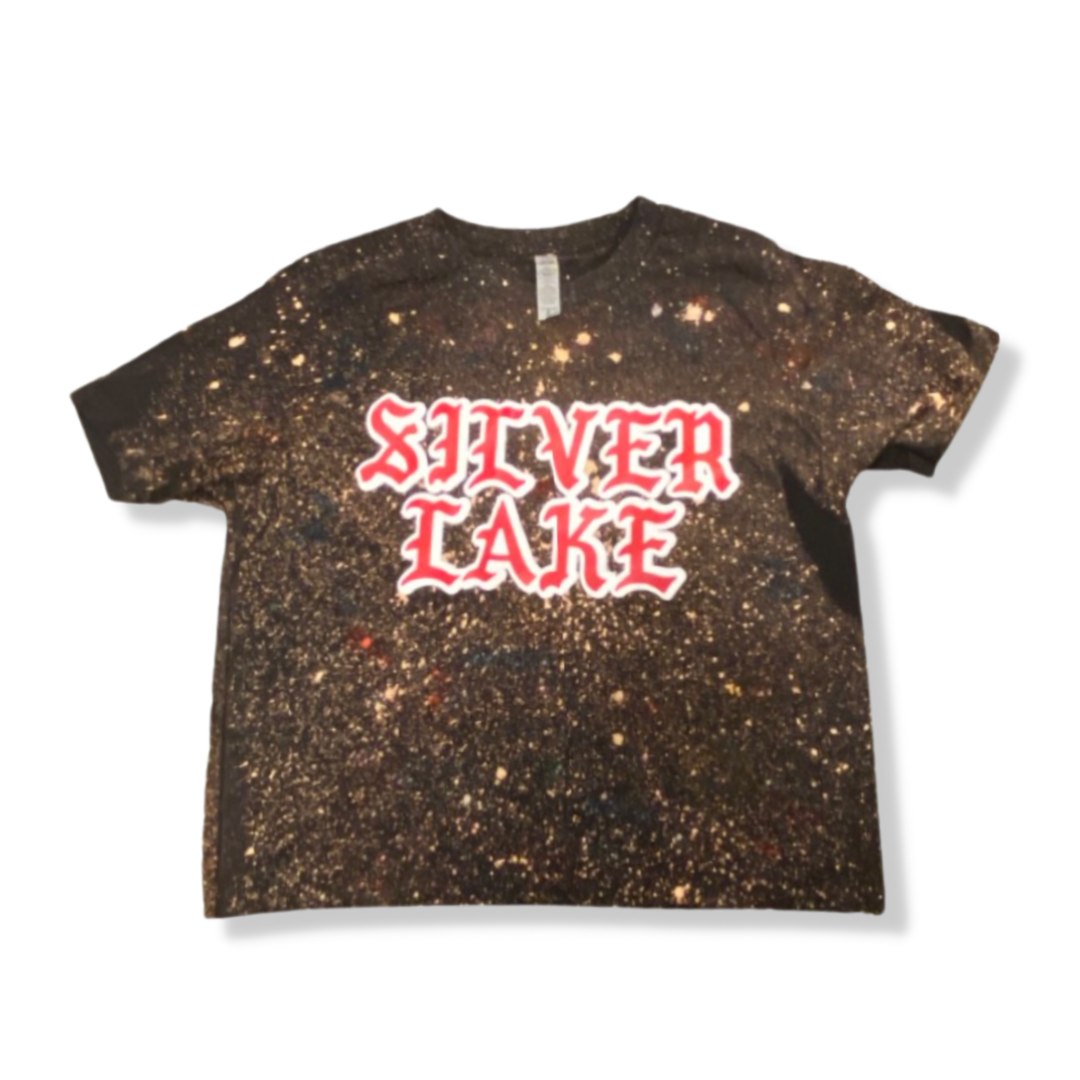 2-Splatter _ Bleach Gothic Font Black Camp Shirt