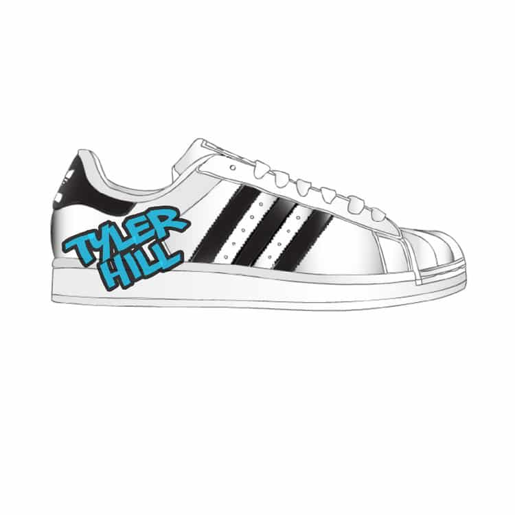 2 Superstar Sneaker Decal