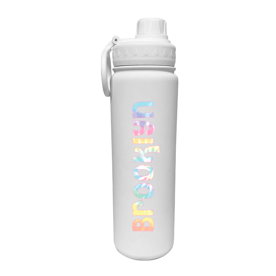 Tie Dye Personalized Water Bottle