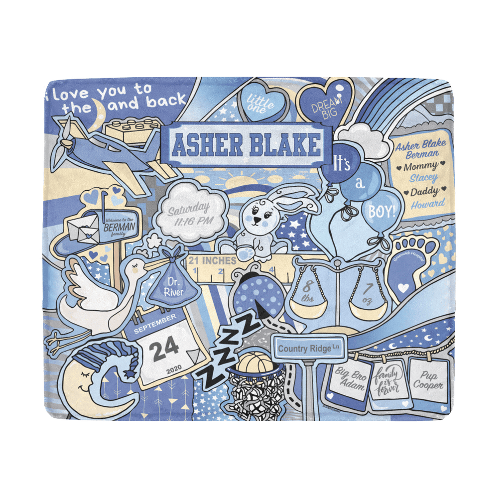Welcome World Blanket - boy